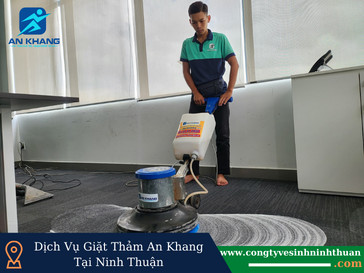Dịch vụ giặt thảm trải sàn tại công ty vệ sinh Ninh Thuận